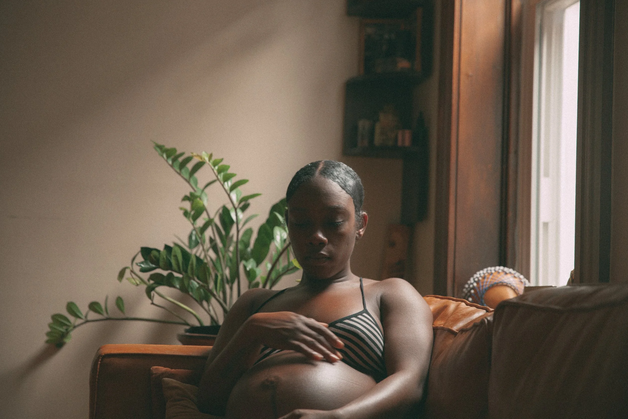 "So um, I have to actually contact my job to see what will go on from here because I still have about two more months -because I wasn't granted maternity leave. I wasn't working there long enough they said, but I do need some time to like just rest a