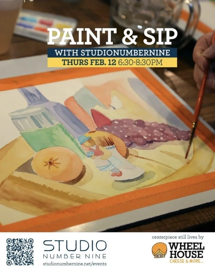 Paint &amp; Sip with Studio Number Nine