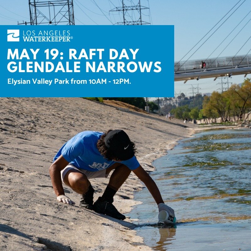 Join us for our next River Field Assessment Team (RAFT) event on May 19,2023 at Glendale Narrows! 

 RAFT is our community science program where volunteers explore the LA River, while learning about its history and the challenges facing the river. Vo