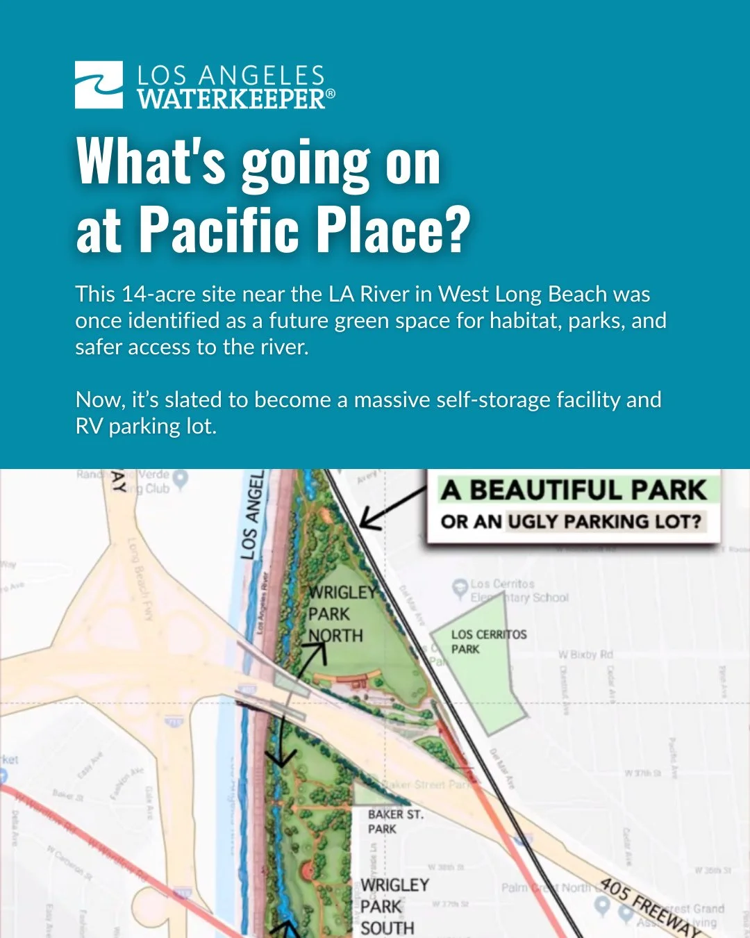 West Long Beach already has some of the worst park access in the city &mdash; just 1.5 acres per 1,000 residents. For years, many neighbors hoped 3701 N. Pacific Place would become a green space.⁠
⁠
Instead, the site is slated for a self-storage faci