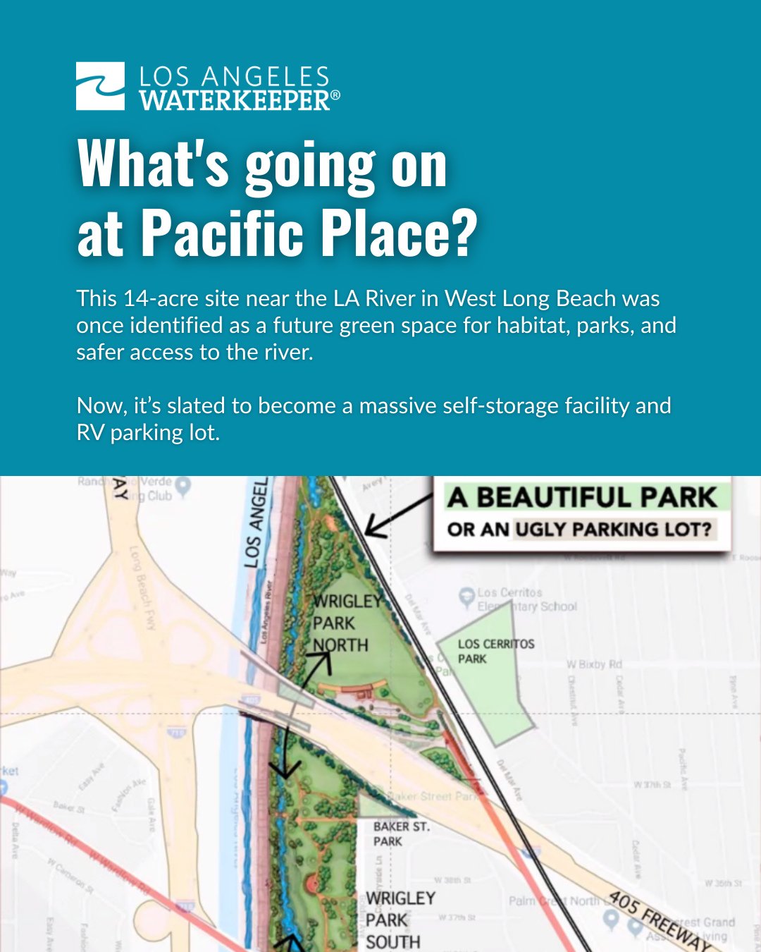 West Long Beach already has some of the worst park access in the city &mdash; just 1.5 acres per 1,000 residents. For years, many neighbors hoped 3701 N. Pacific Place would become a green space.⁠
⁠
Instead, the site is slated for a self-storage faci