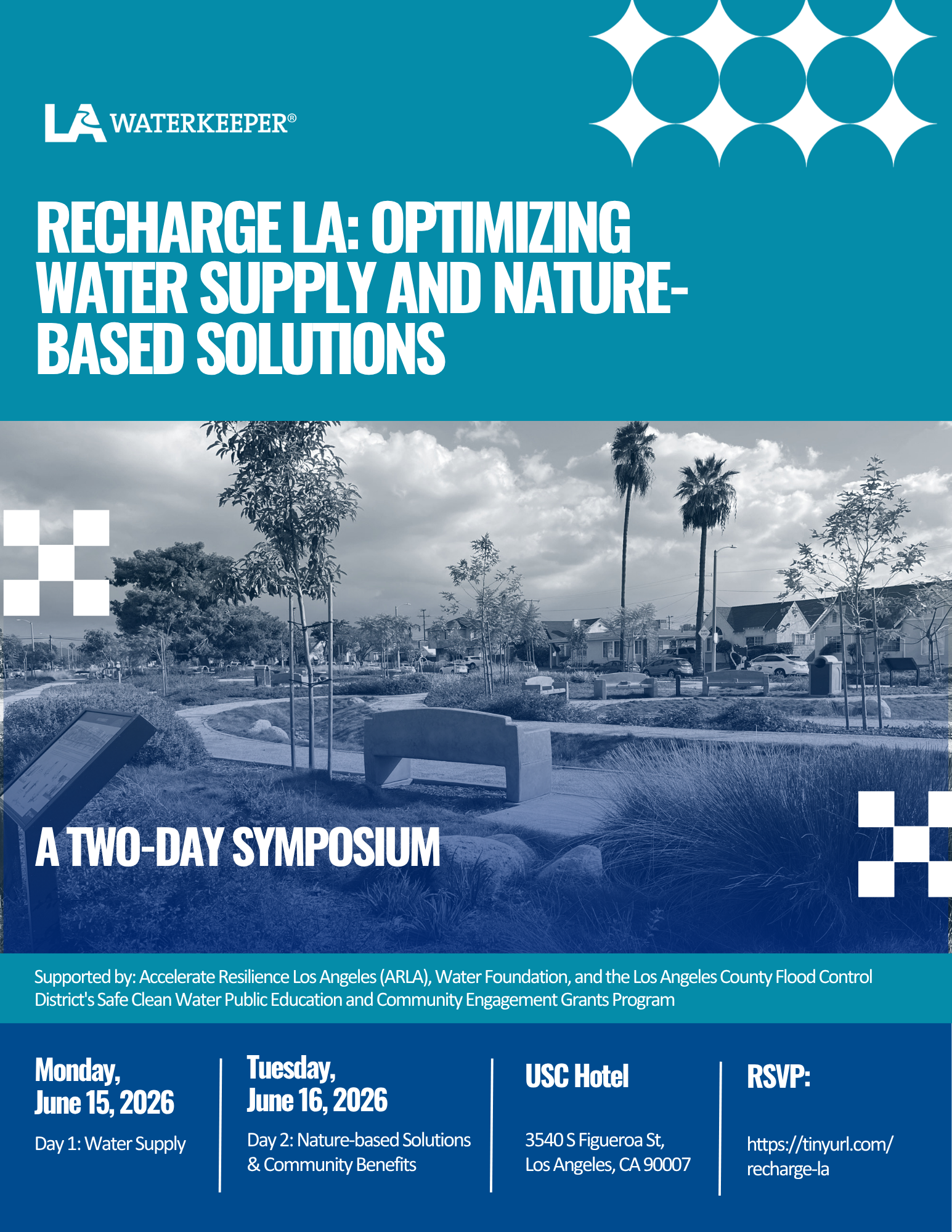 SAVE THE DATE: Recharge LA: Optimizing Water Supply and Nature-Based Solutions