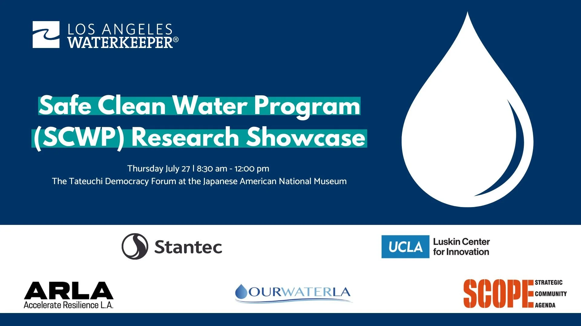 Srjc Water Program Safe Clean Water Program (SCWP) Research Showcase — LAWaterkeeper | LA ...