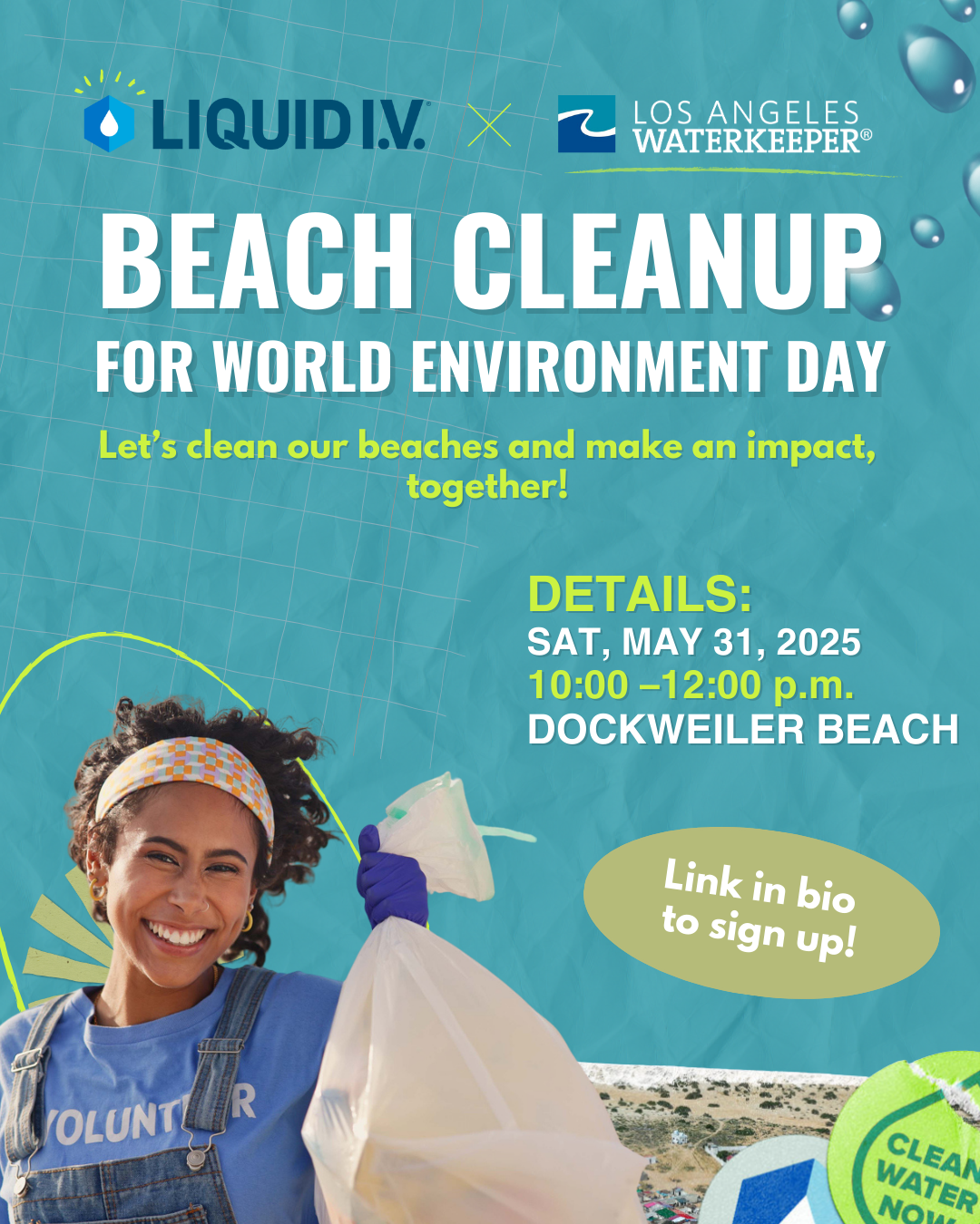 World Environment Day Beach Cleanup with Liquid I.V. — LAWaterkeeper ...