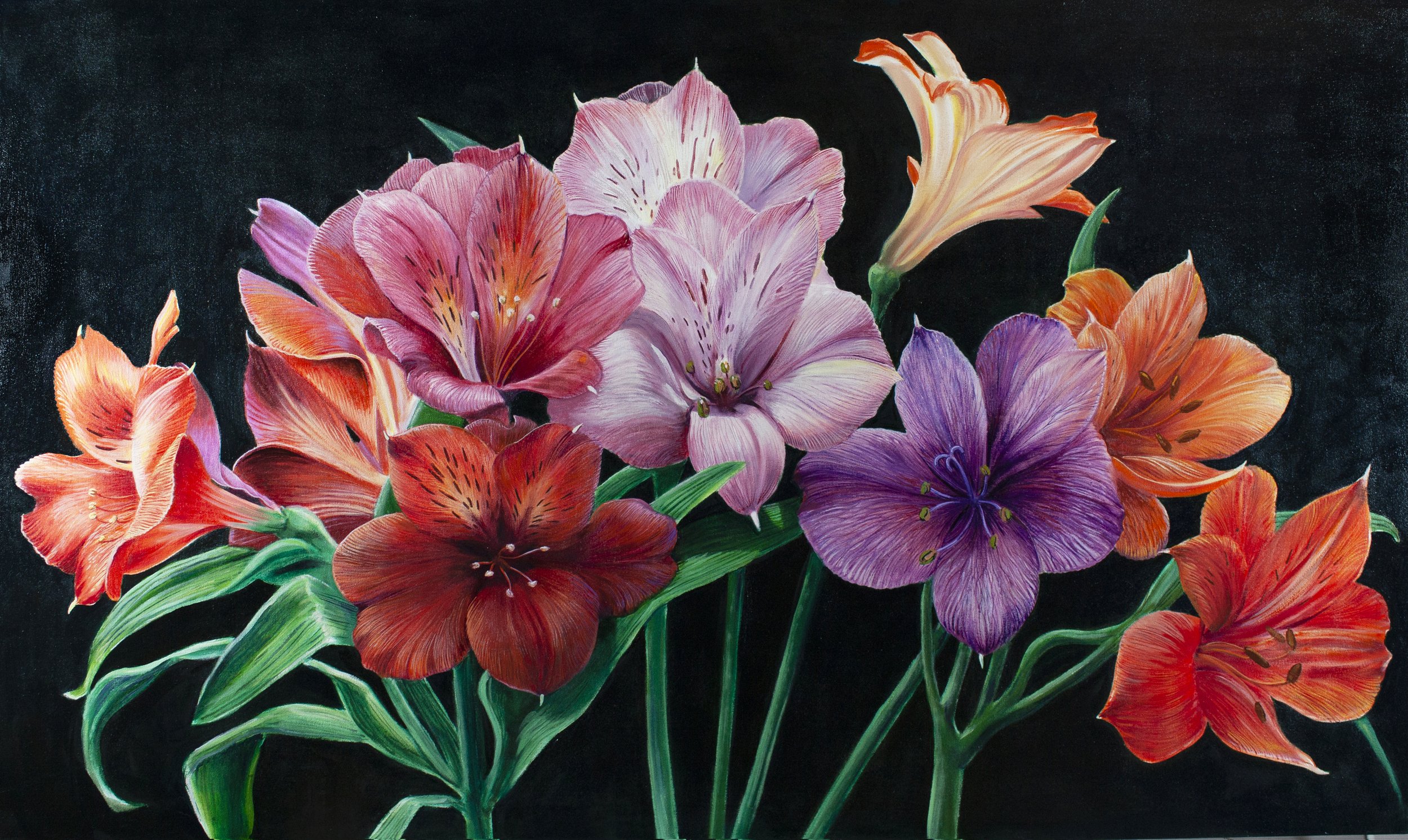 Power Flowers Paintings  | Daniel DeRoux