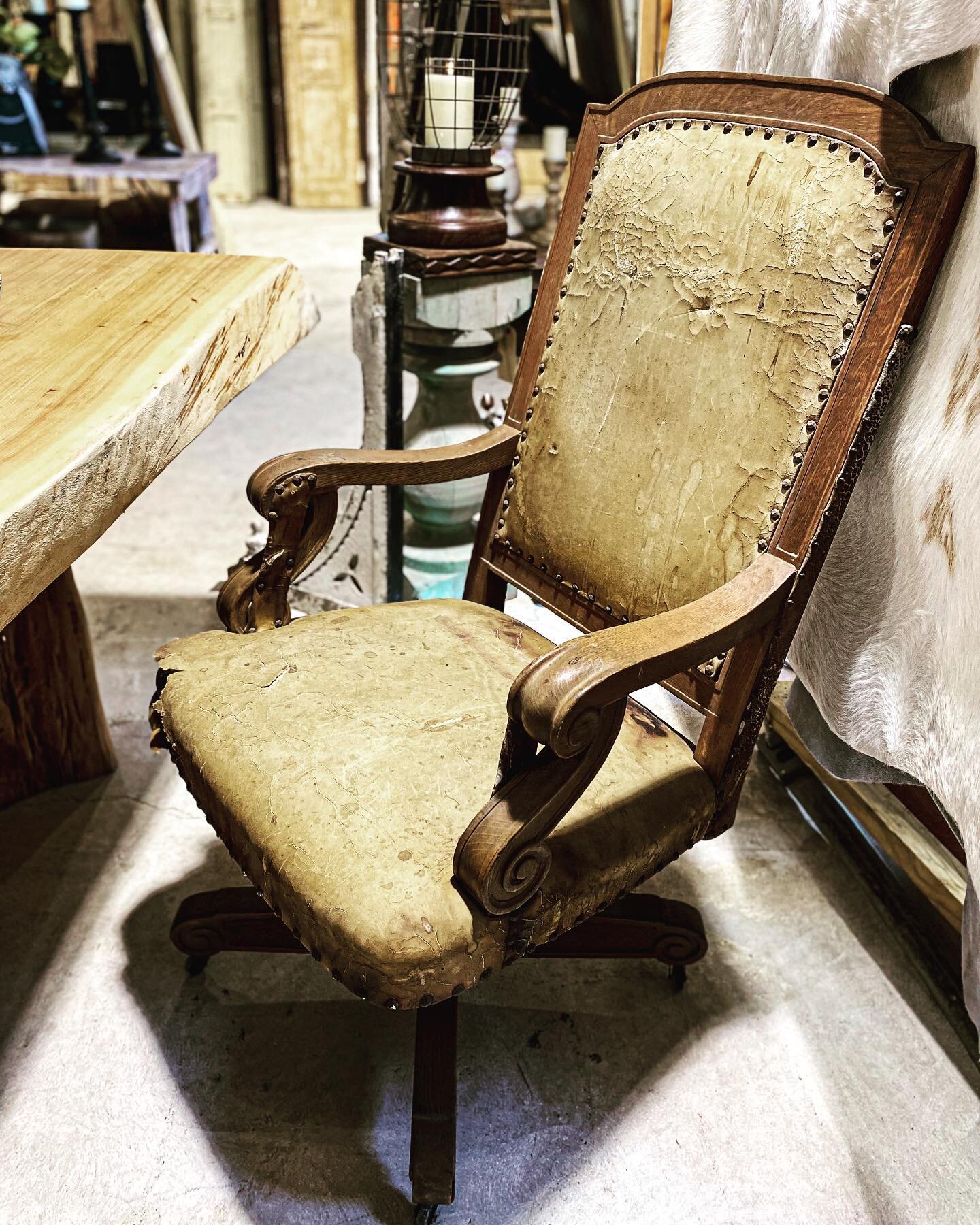 This vintage chair came from an early 1900&rsquo;s farmhouse &mdash; here is what the prior owner shard with us about that property: 

German immigrants migrated to this property earlier on&hellip; in the 1800&rsquo;s by the Blanco River but this was
