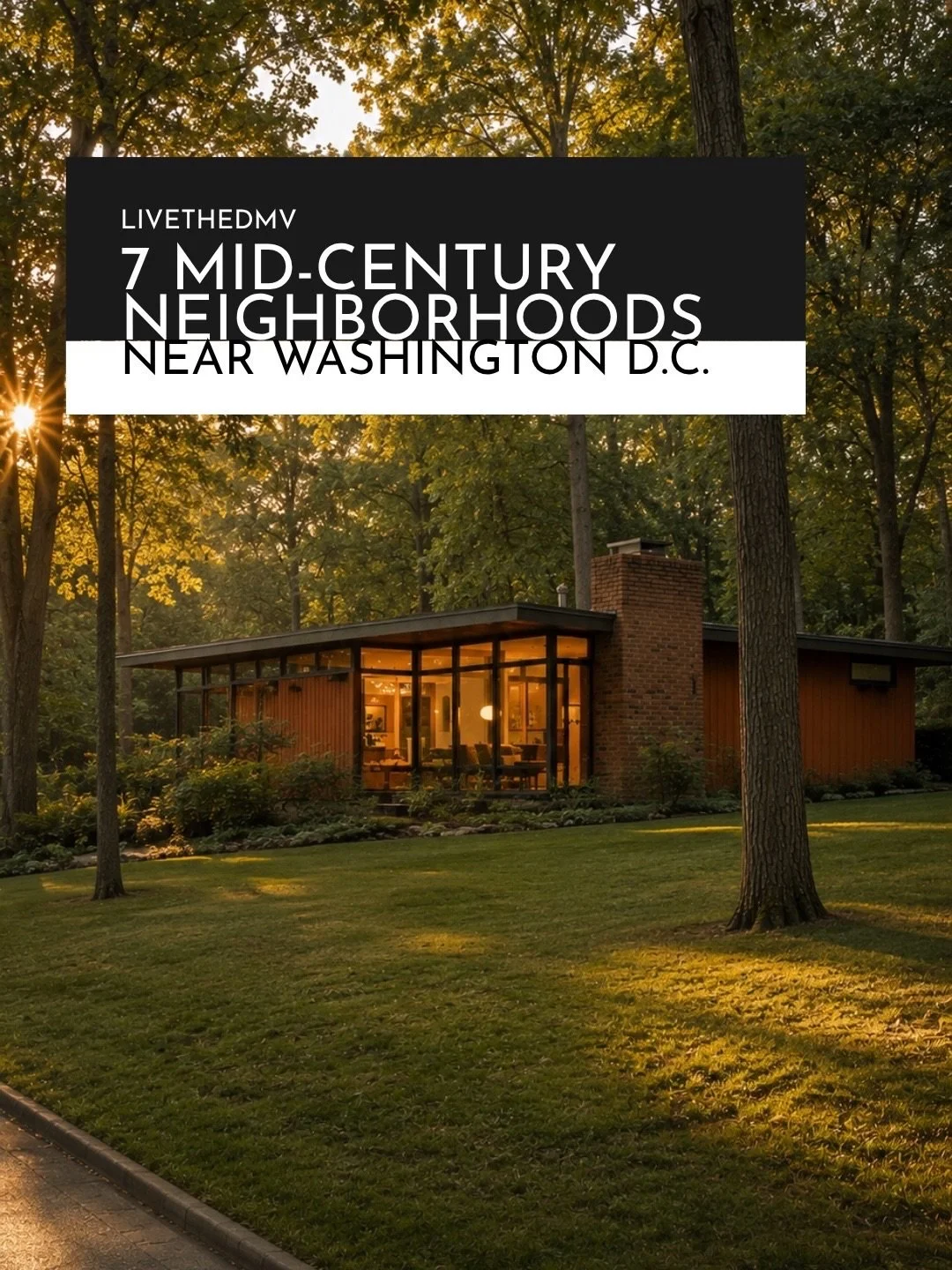 Some of the best mid-century modern architecture in the country is hiding in plain sight across the DMV. Walls of glass, flat and butterfly roofs, homes built to sit in the land instead of on it. Between 1946 and 1973, the DC suburbs quietly became a