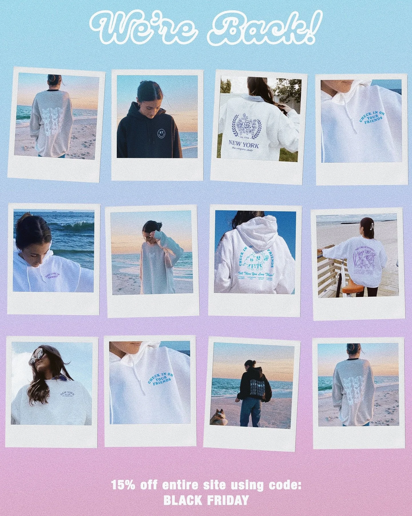 WE&rsquo;RE BACK! link in bio to shop :)