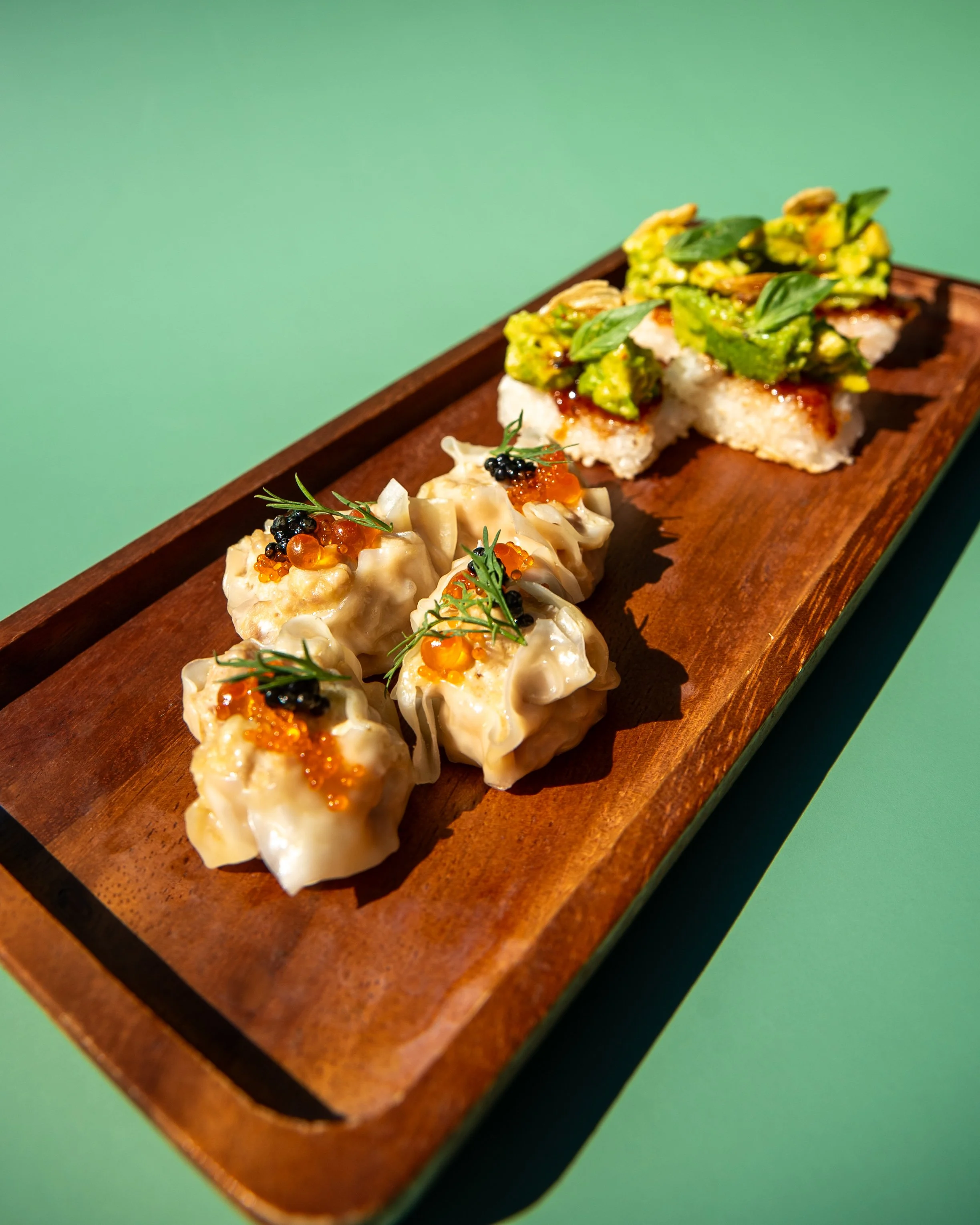 Avocado Crispy Rice_ + Kanom Jeab Dumplings 2.JPG