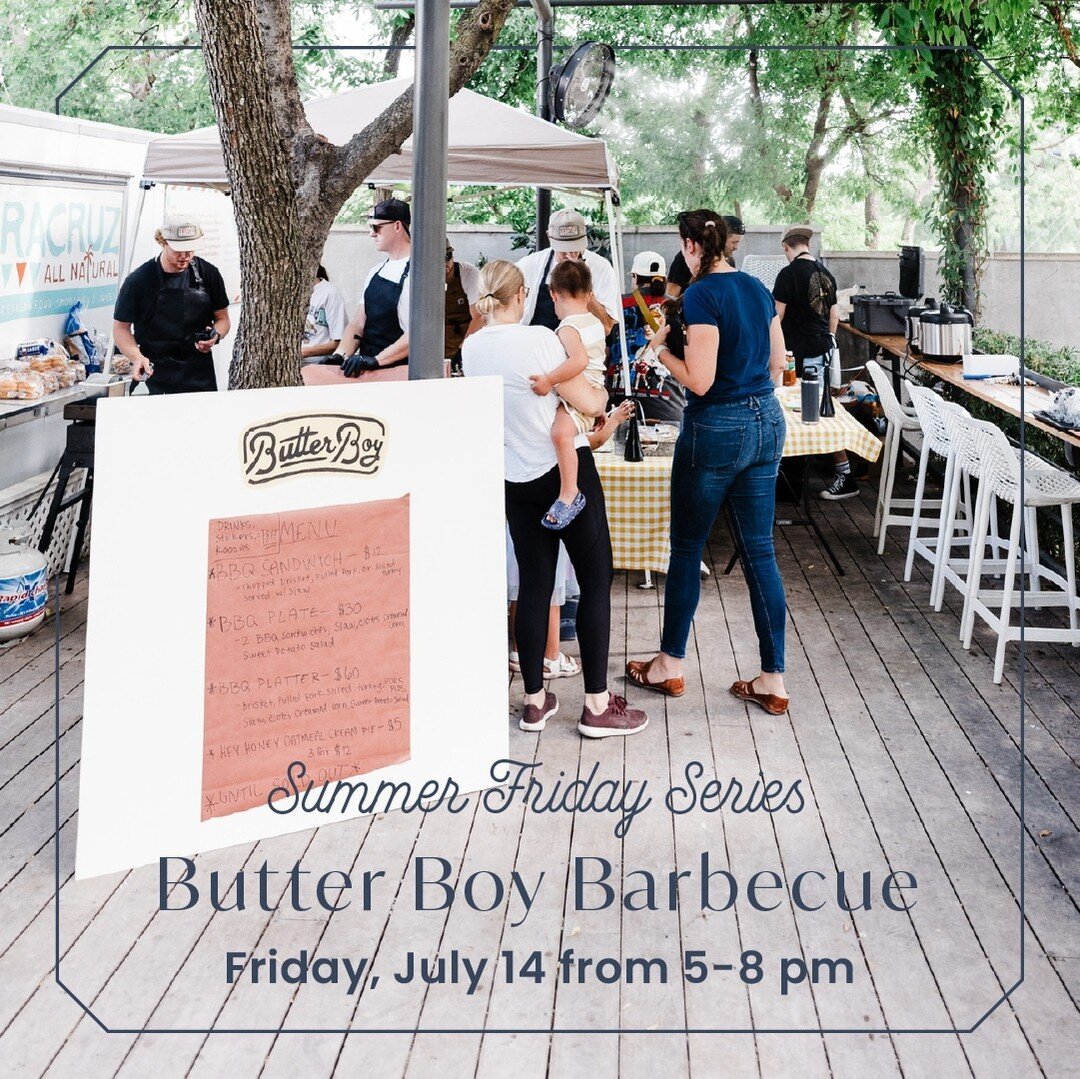 No week is complete without a trip to the Littlefield's lawn, so make sure you come by this Friday for our next Summer Friday 😋⁠
⁠
Food by Butter Boy Barbecue, live music and fun times, as per usual. Event is BYOB!