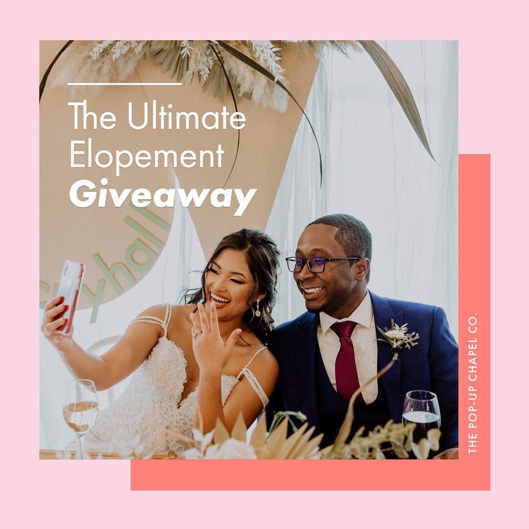 Calling ALL couples! This GIVEAWAY is MAJOR! 📣
As we close in on one full year since the pandemic started, @popupchapel.ca wants to say thank you for following our journey during this crazy time. 2020 has been a huge reminder to never lose sight of 
