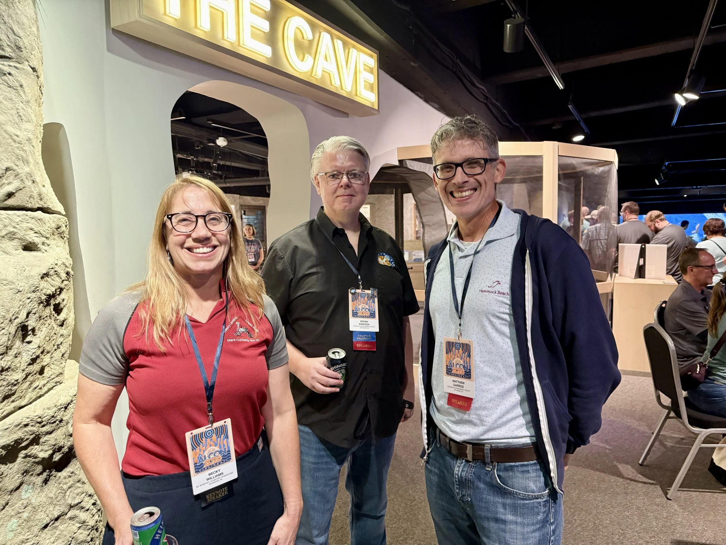 ALCON keynote Speaker Rebecca Williams with CAS President Bryan Simpson and Matthew Garrod