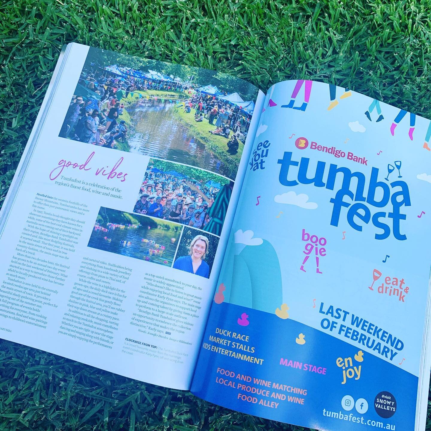 So great seeing the @visitsnowyvalleys feature in the @regionallifestylemagazine Summer edition (and the coverage of the @bendigobankofficial @tumbafest ) have you got your copy yet?