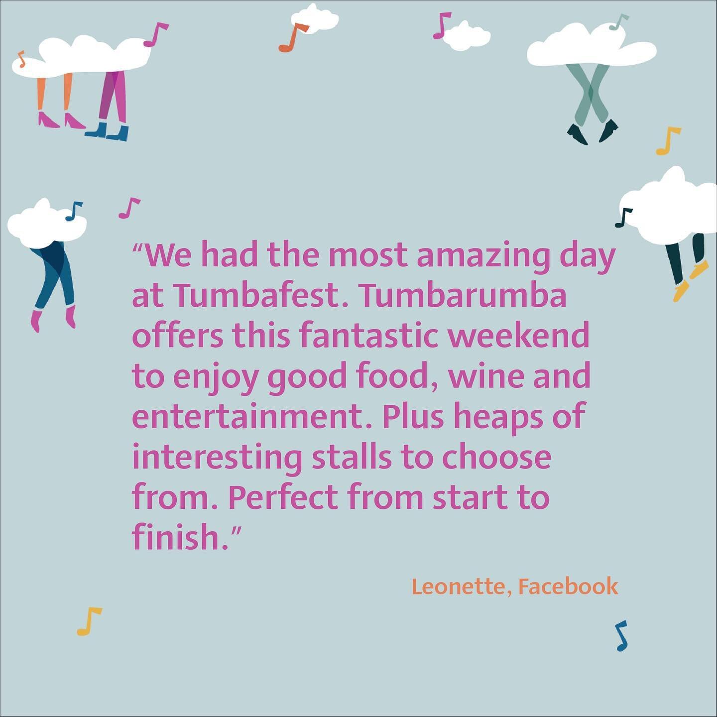 Leonette had the most amazing day at Tumbafest and you can too on Saturday 27 &amp; Sunday 28 February 🎉
 
With a line-up featuring @chocolatestarfishband, @hurricane_fall and @thenewgraces what&rsquo;s not to love?
 
Grab your tickets via the link 