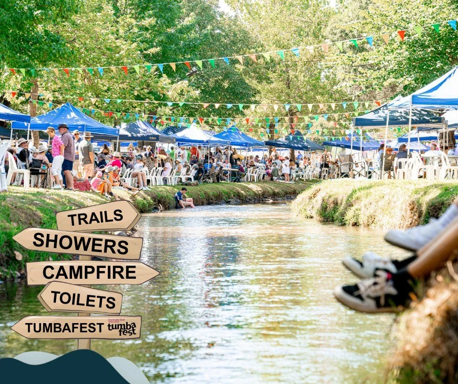 🌟 Plan Your Tumbafest Weekend Now! 🌟

Accommodation in Tumbarumba books out fast for Tumbafest, so now&rsquo;s the time to lock yours in!

We&rsquo;re excited to announce that bookings are now open for camping and caravan sites at the Tumbarumba Ra
