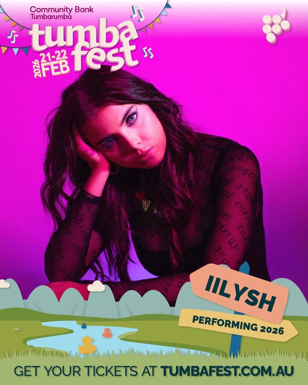 🎶 Performer Highlight ⚡

@iilyshretallick_official is an 18 year old powerhouse vocalist from Culcairn - just down the road from Tumbarumba! 

Iilysh burst onto the national stage with her standout performances on Australian Idol 2025 🎤
From small-
