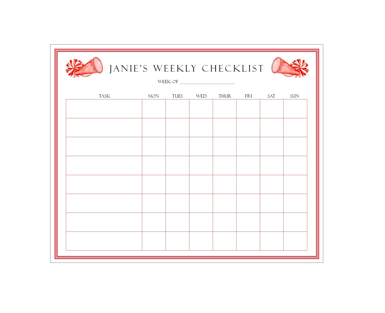 UGA Cheerleading Weekly Notepad.jpg