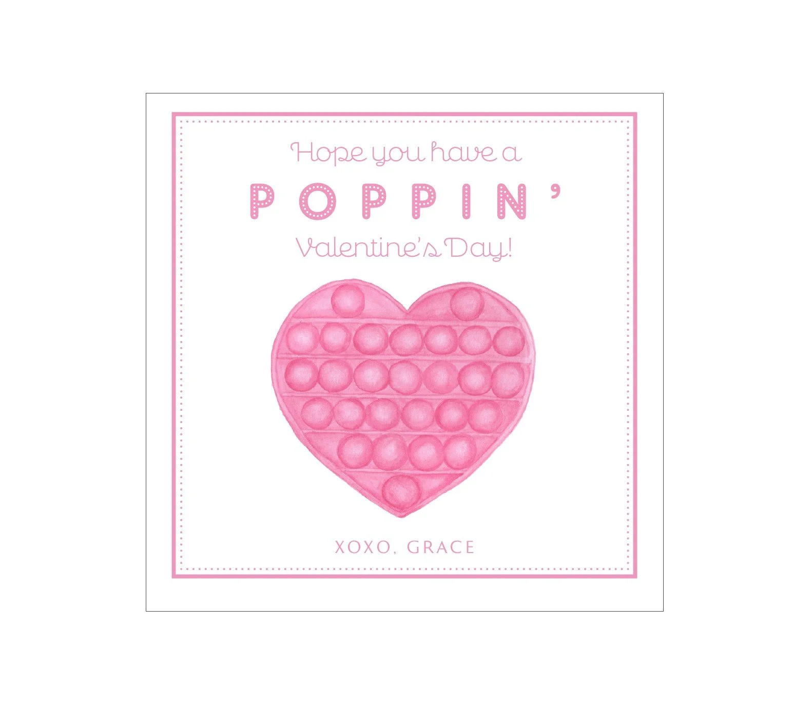 Pink Poppin Valentines