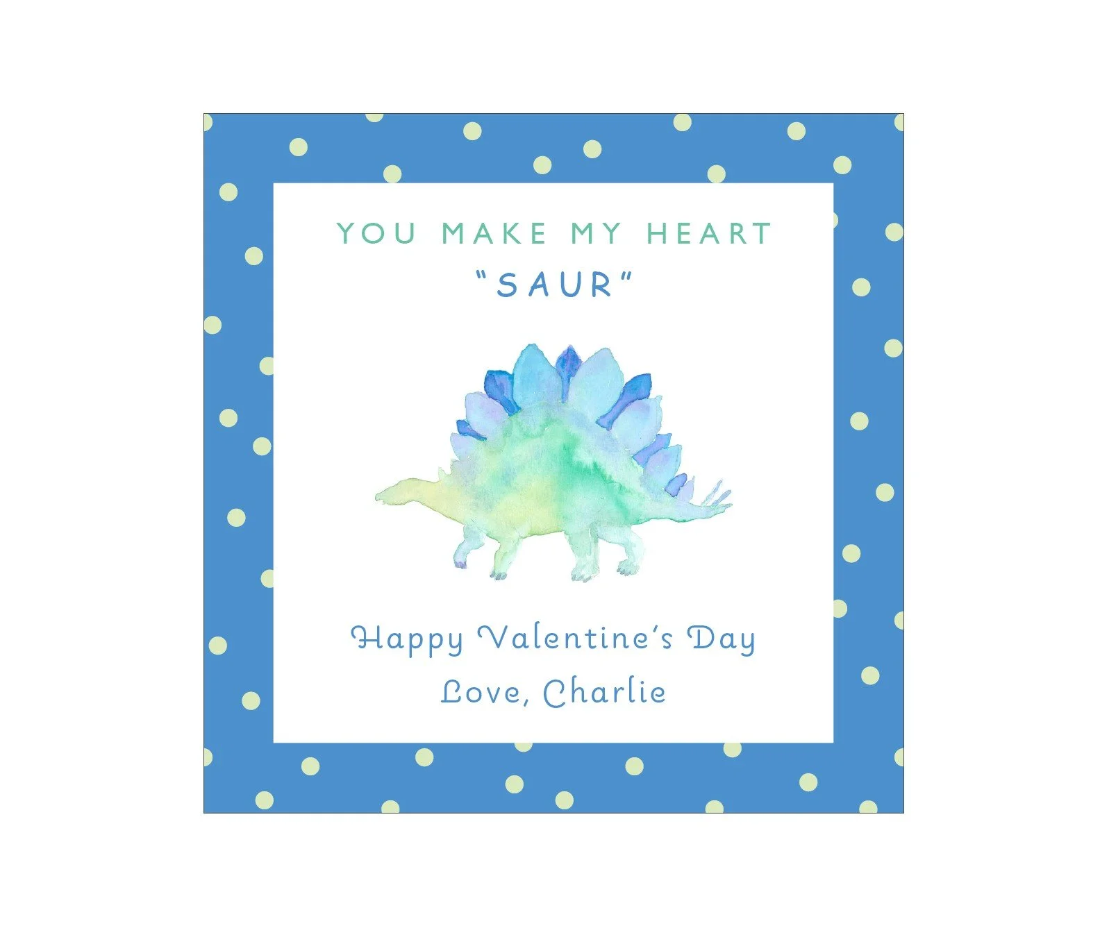 Stegosaurus Valentines