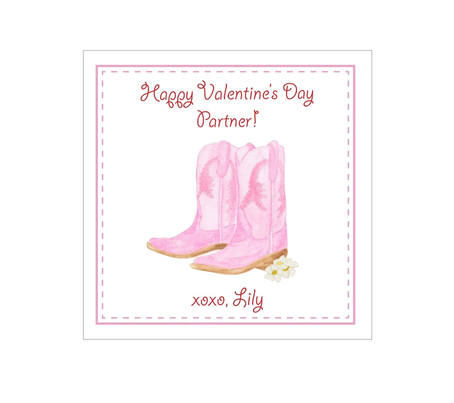 Cowgirl Valentines