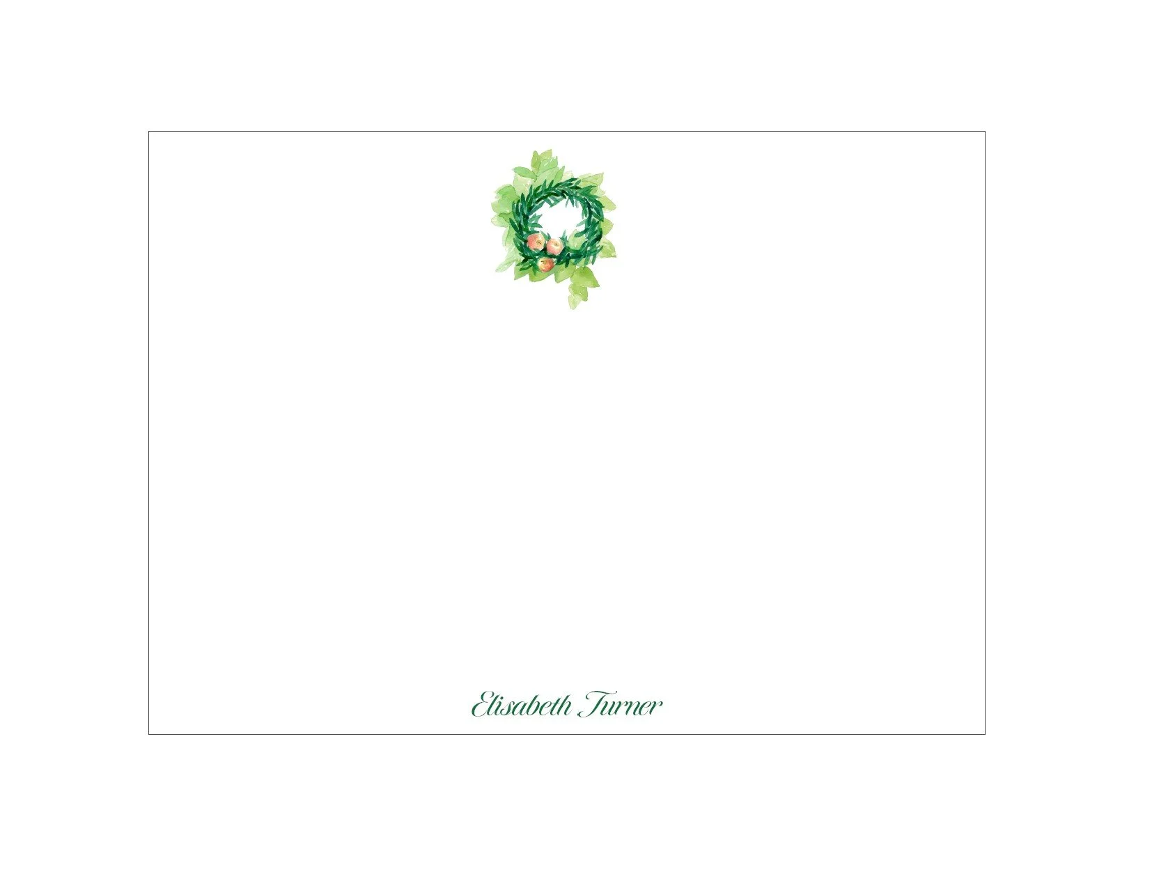Farm Wreath Notecard