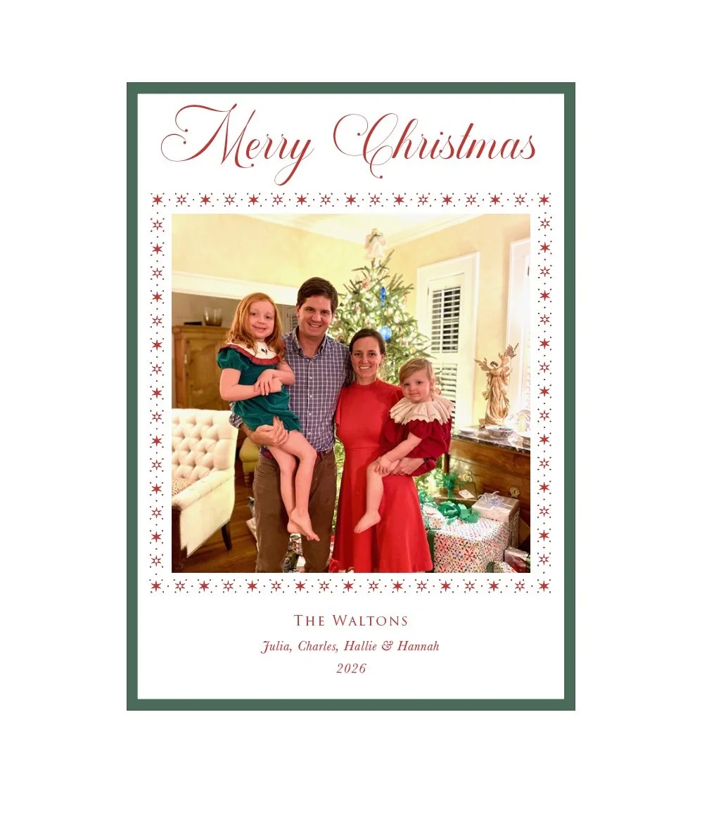 Christmas Light Photo Mount Card