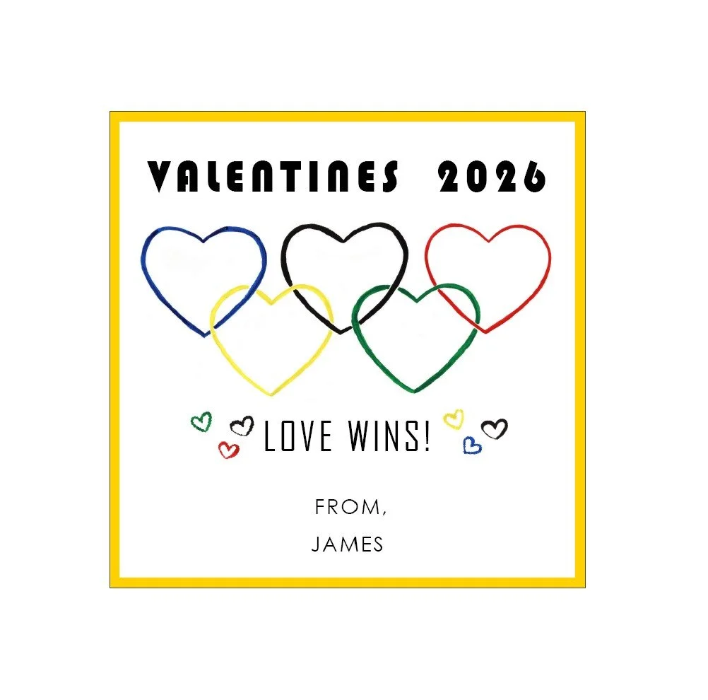 Olympic Hearts Valentines