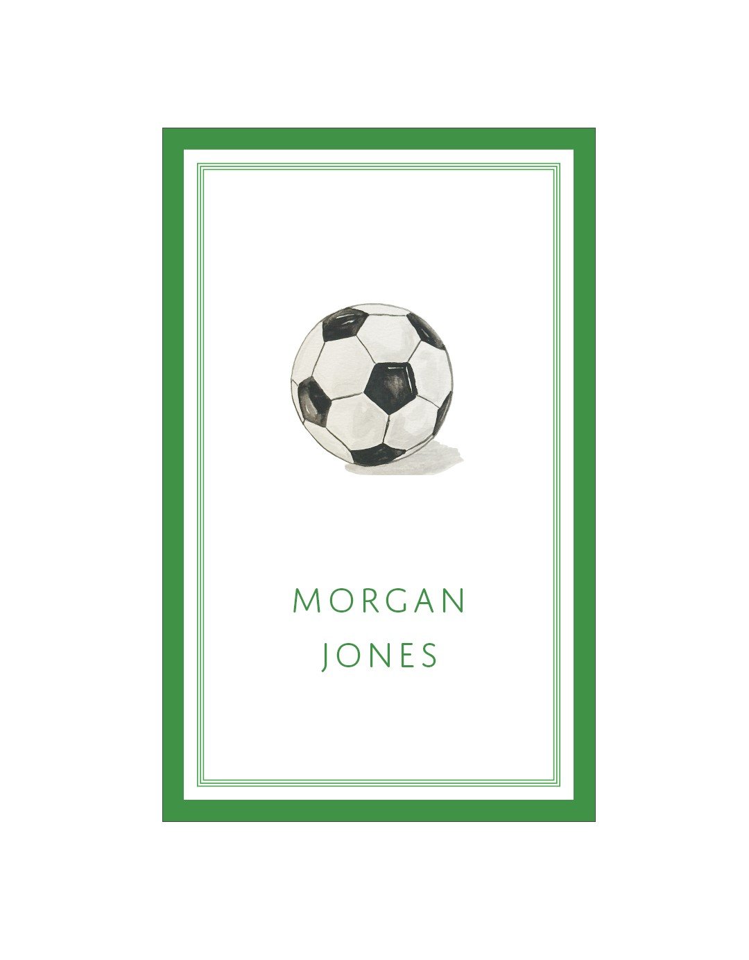 Soccer Gift Tag