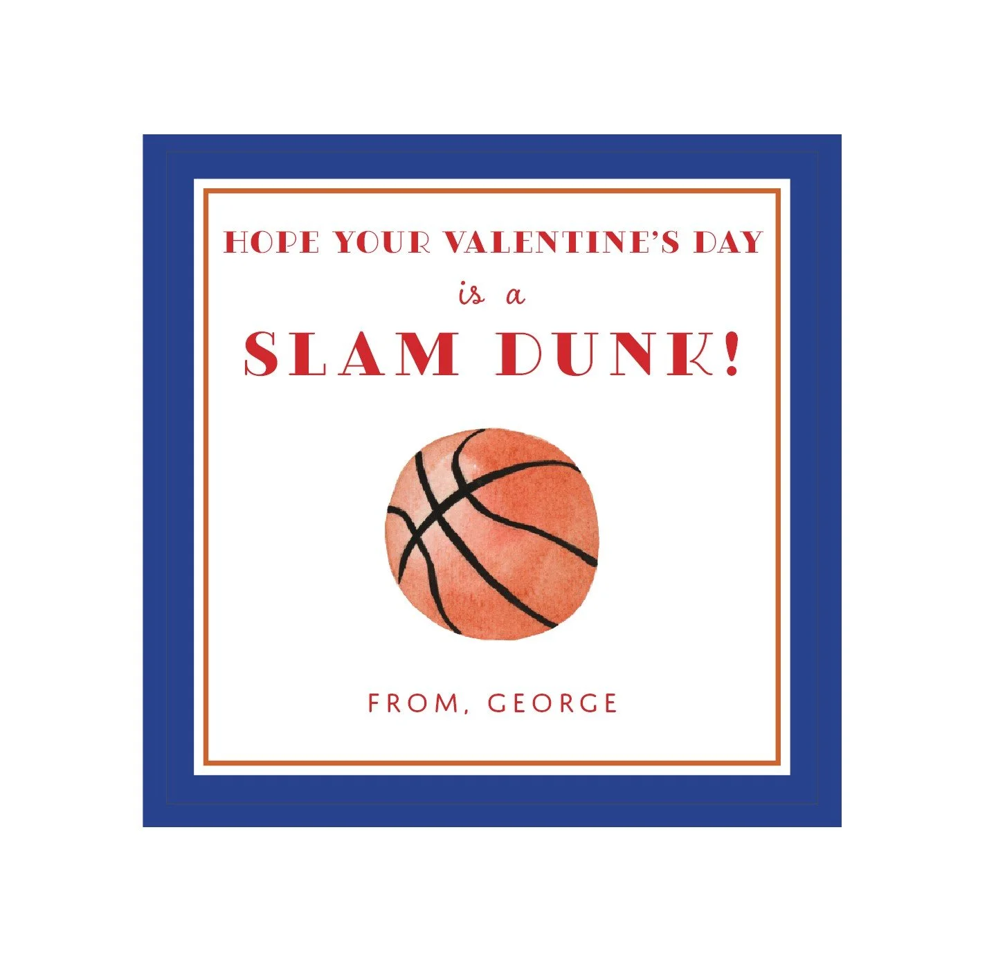 Basketball Valentines
