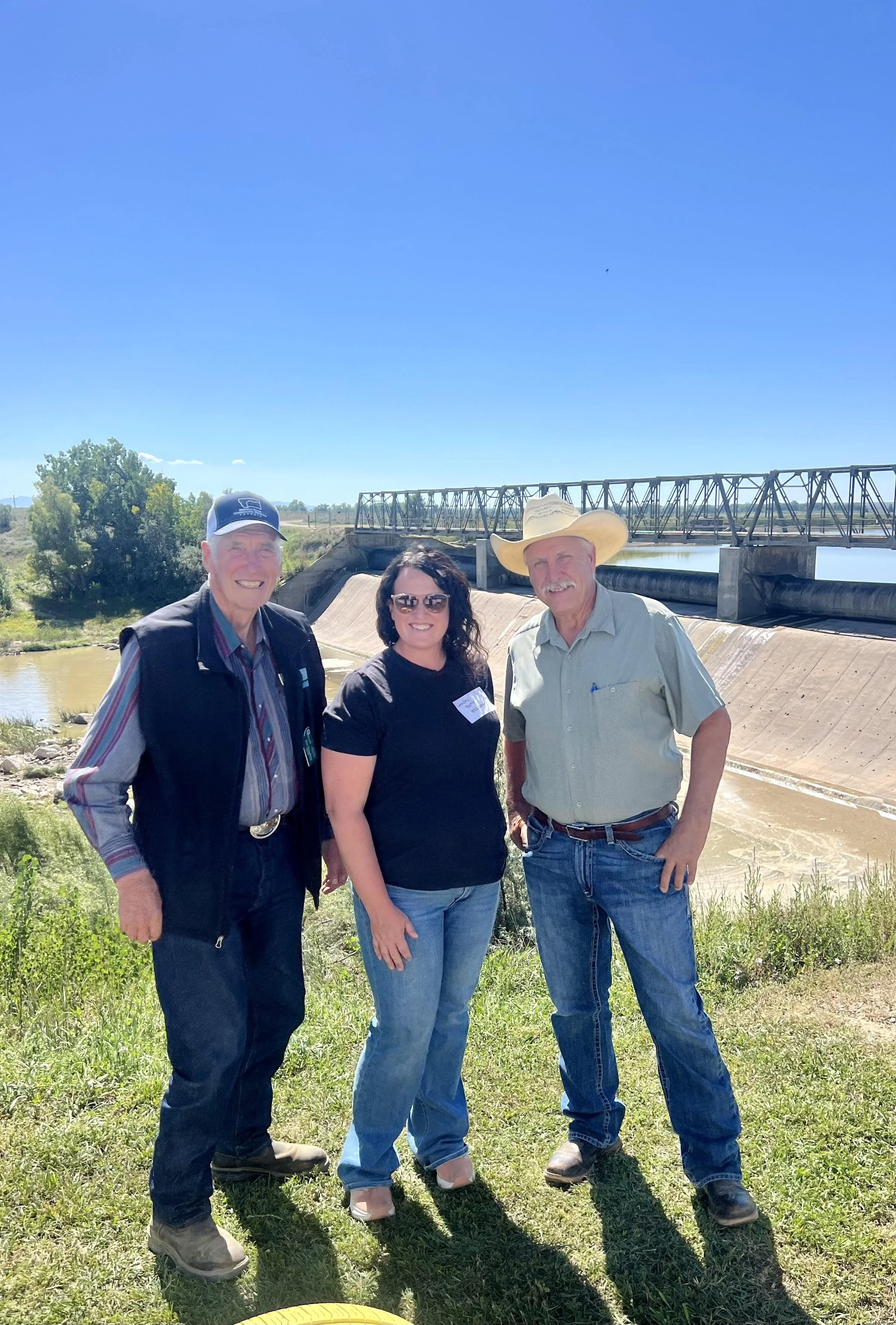 Ron Stoneberg, Hayley Young, Jeff Pattison at River Rendezvous Event