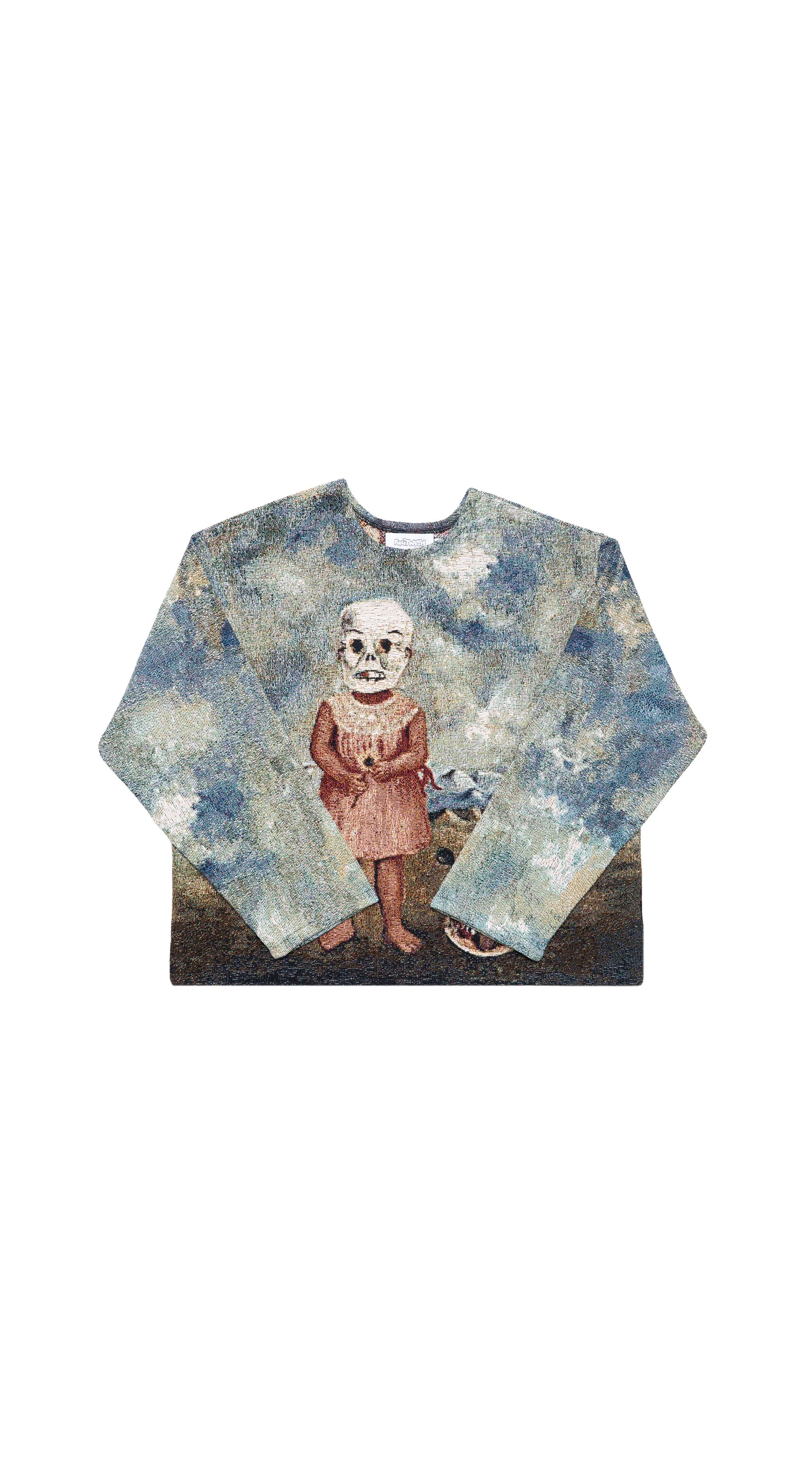 Girl with Death Mask