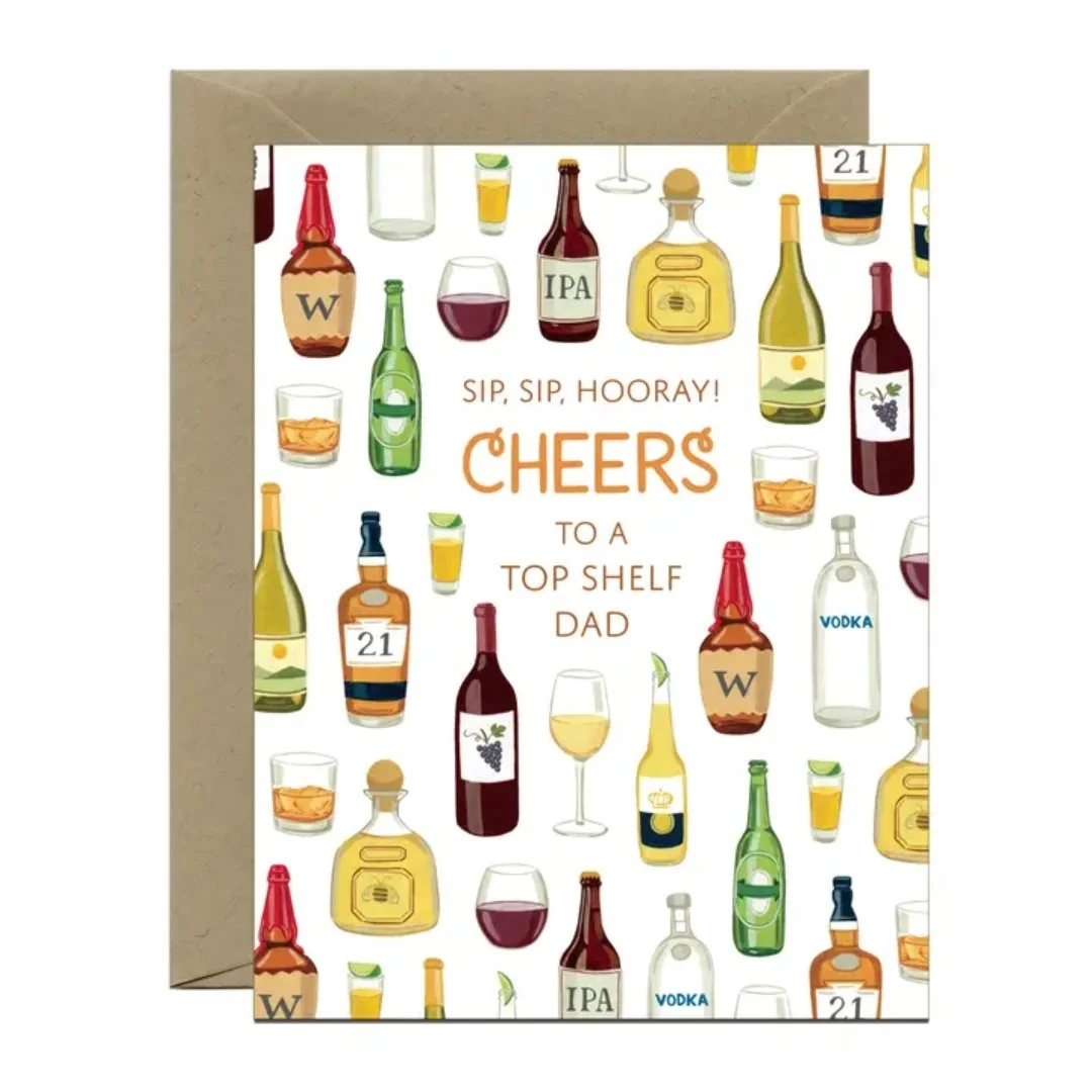 Cheers Dad Top Shelf Drinks Father's Day Card 1.jpg