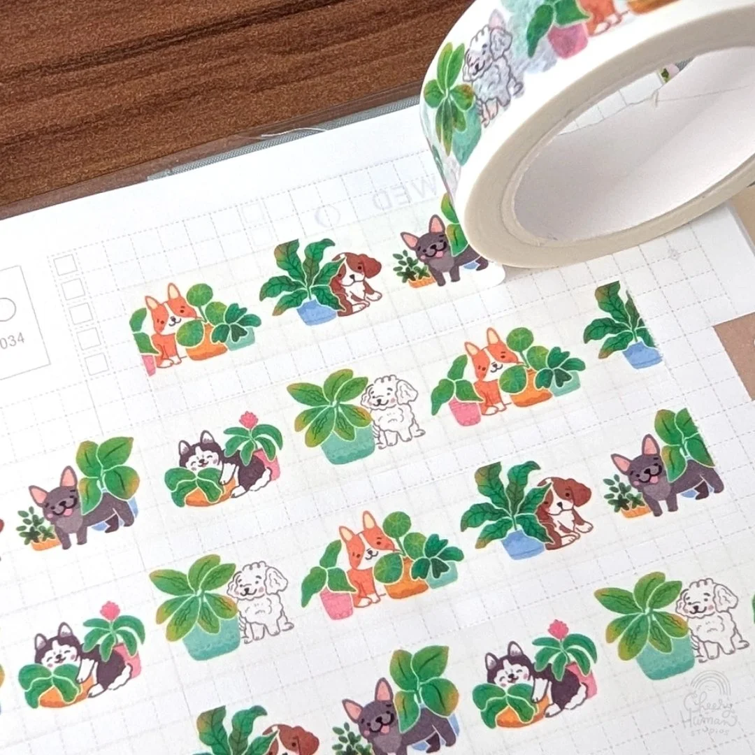 Dogs & Plants - Washi Tape.jpg
