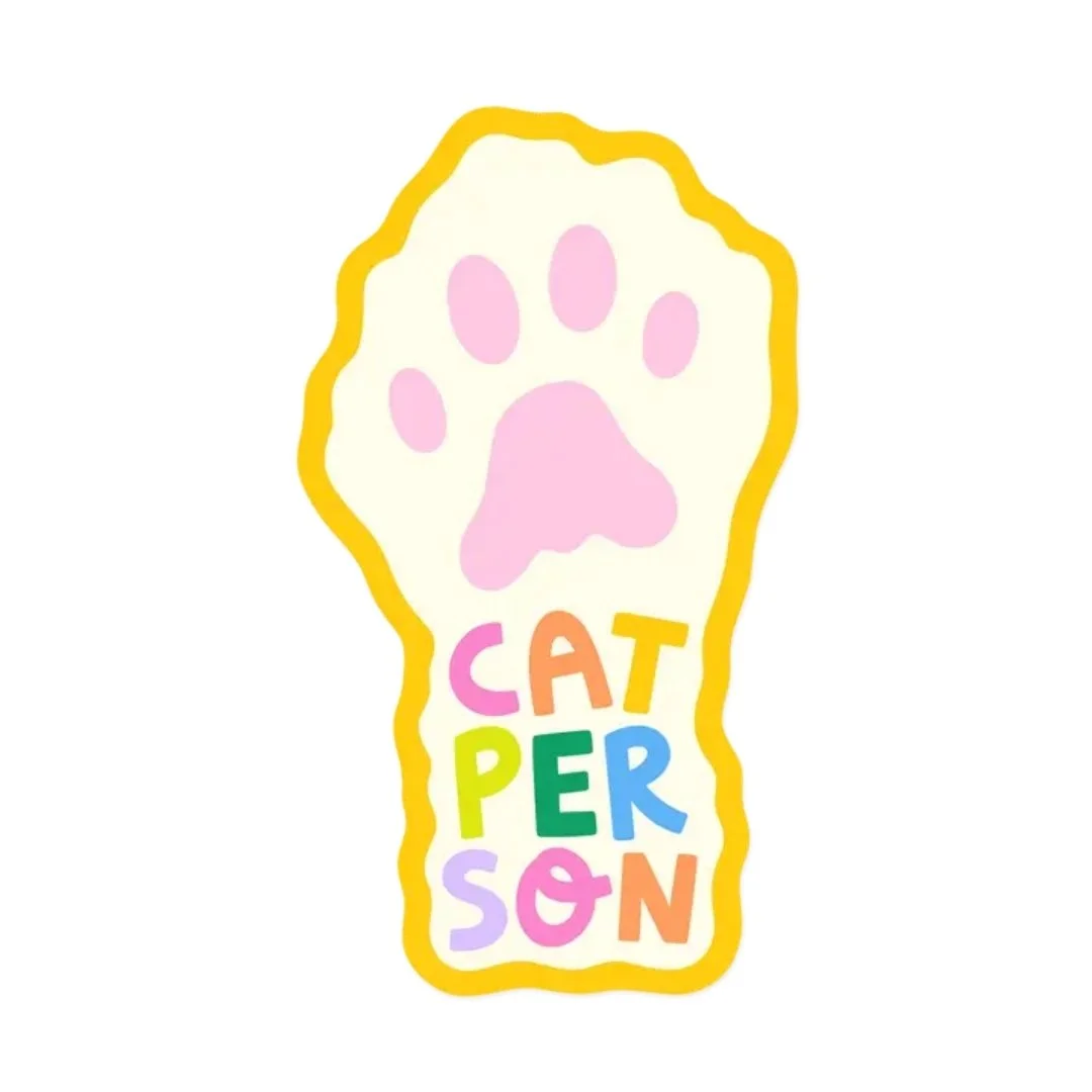 Cat Person Sticker
