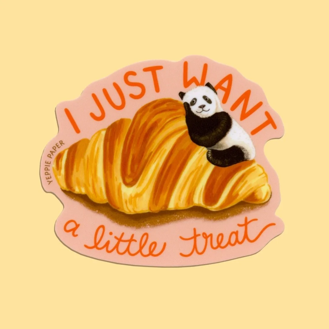 Croissant Panda Pastry Dessert Treat Sticker.jpg