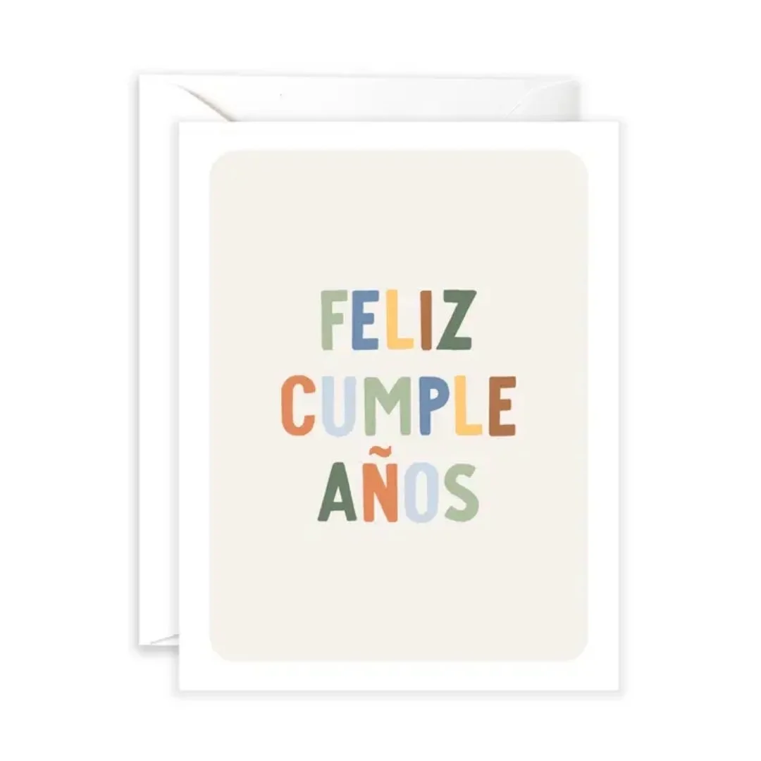 Feliz Cumpleaños Cool Hues Card
