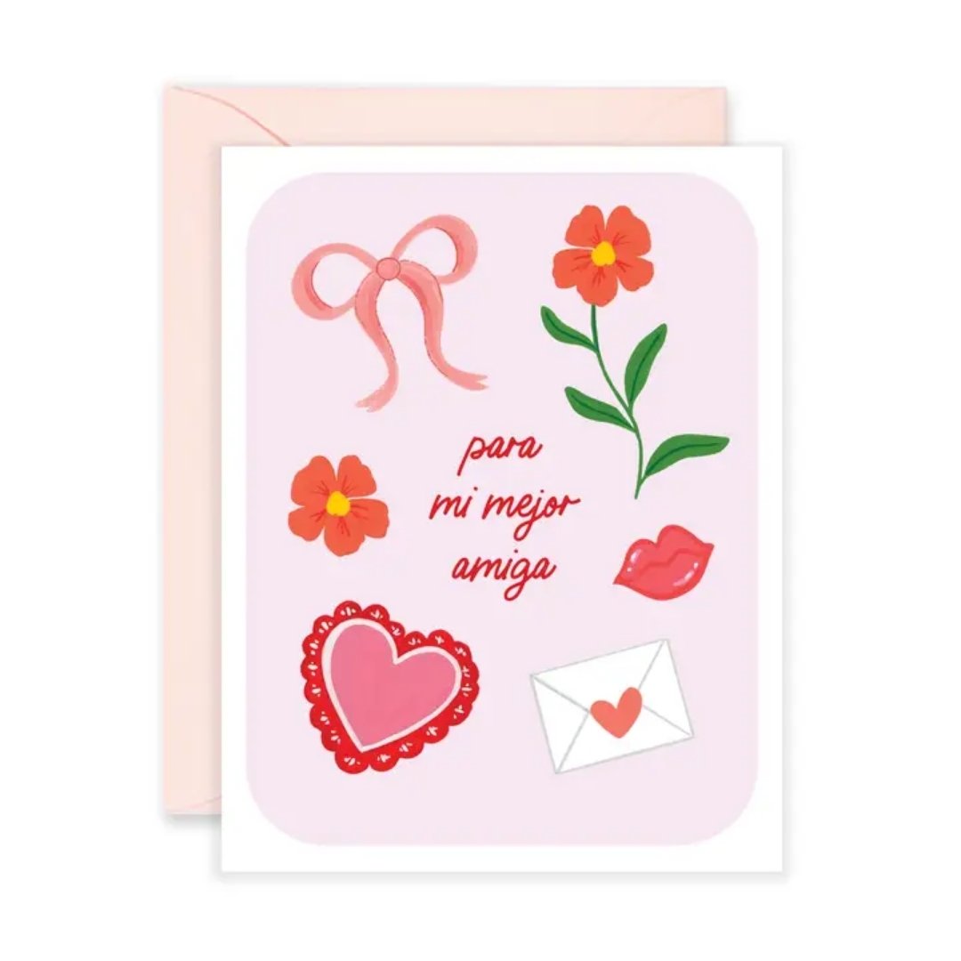 Mejor Amiga Greeting Card