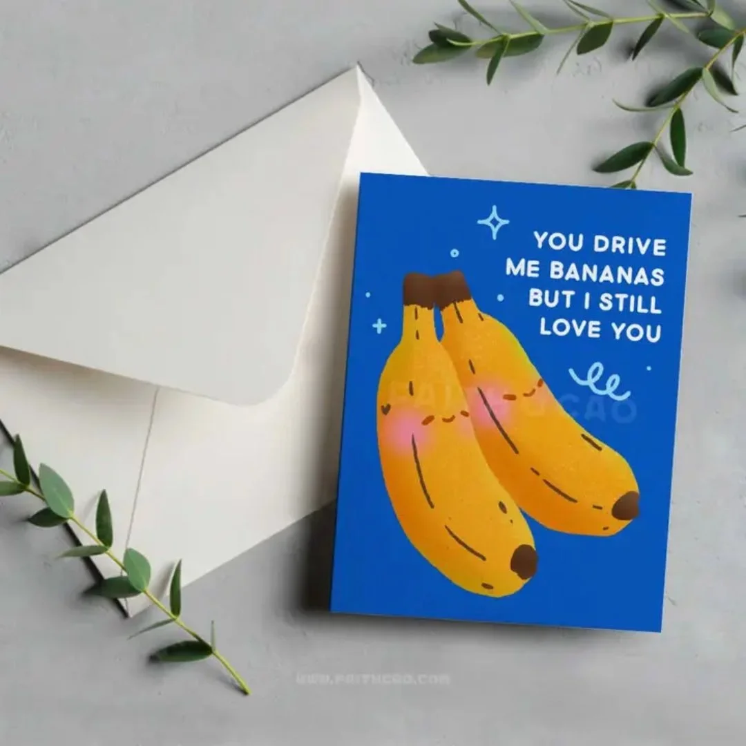 Banana Love Card