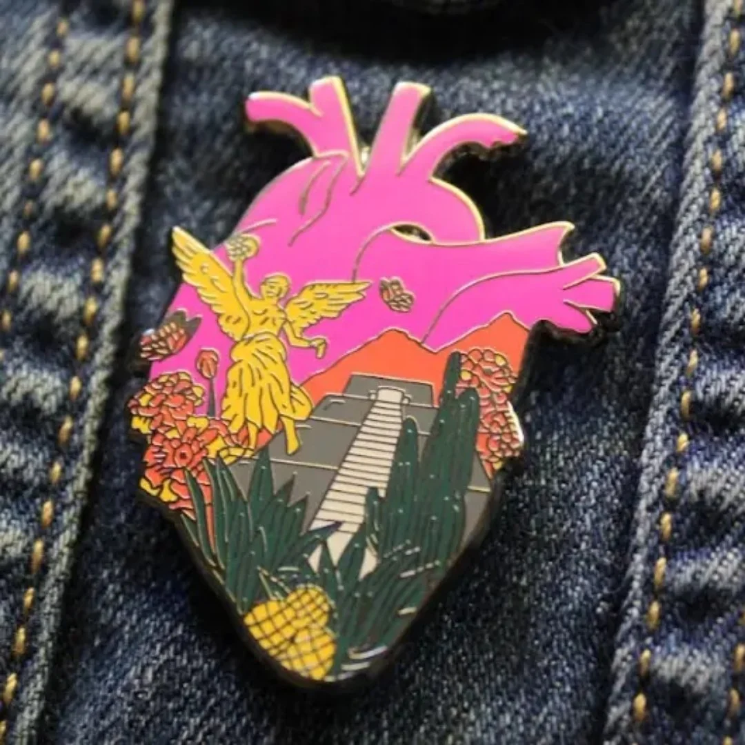 Mexico Corazon Enamel Pin.jpg