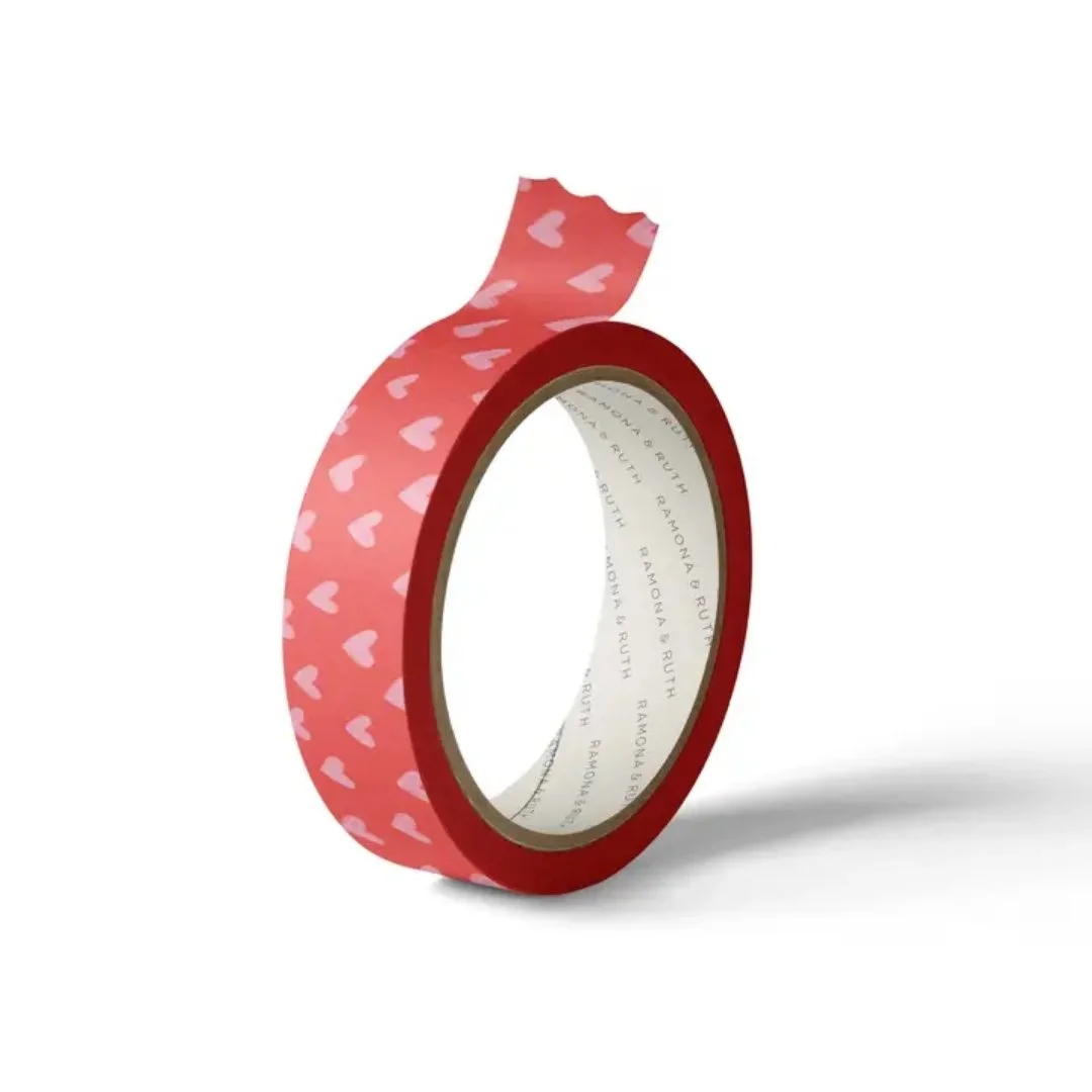 Valentine Pink Hearts Washi Tape.jpg