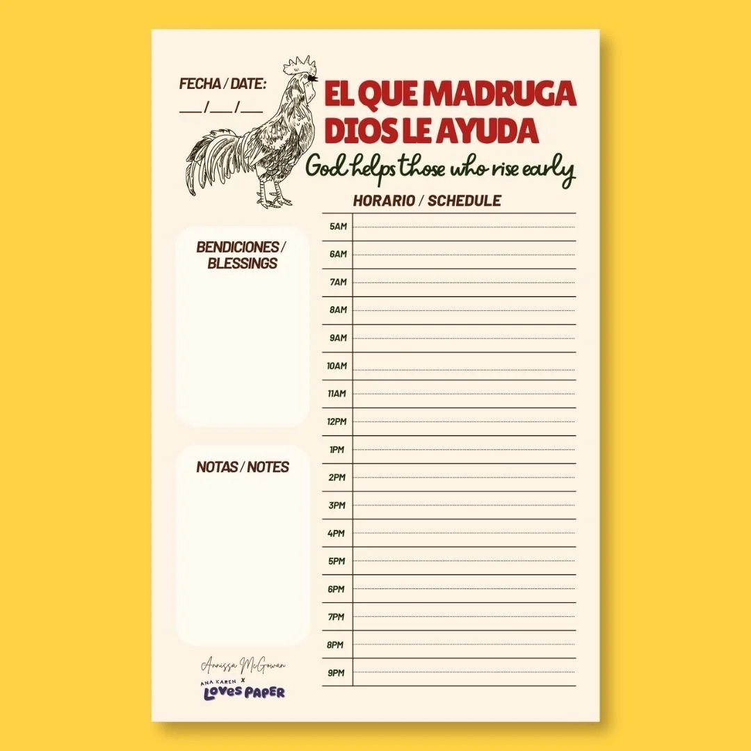 Madruga Rooster Bilingual Daily Notepad.jpg