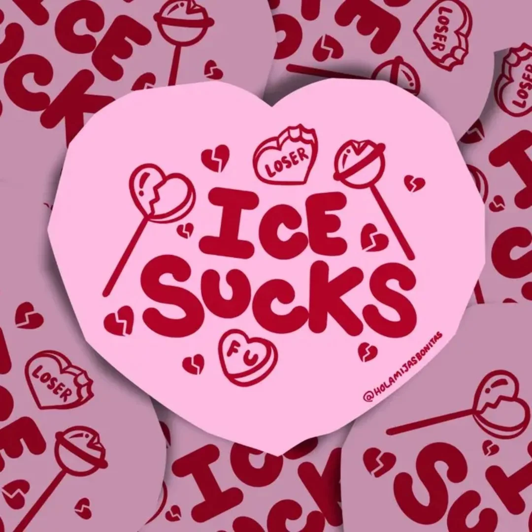 I C E Sucks Die Cut Sticker