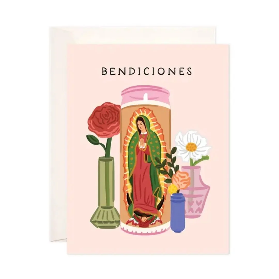 Bendiciones Virgen Veladora Card