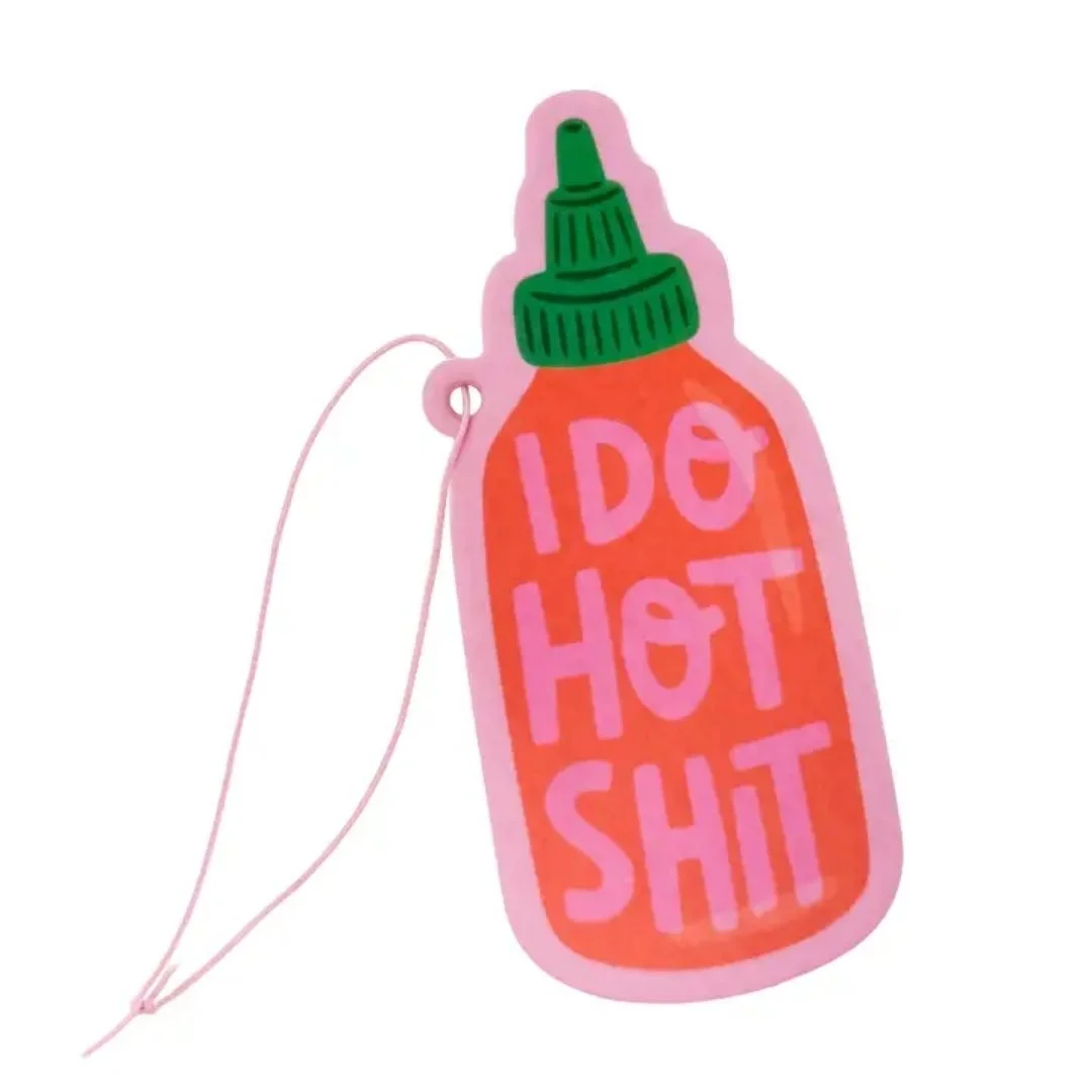 I Do Hot Shit Hot Sauce Bottle Air Freshener