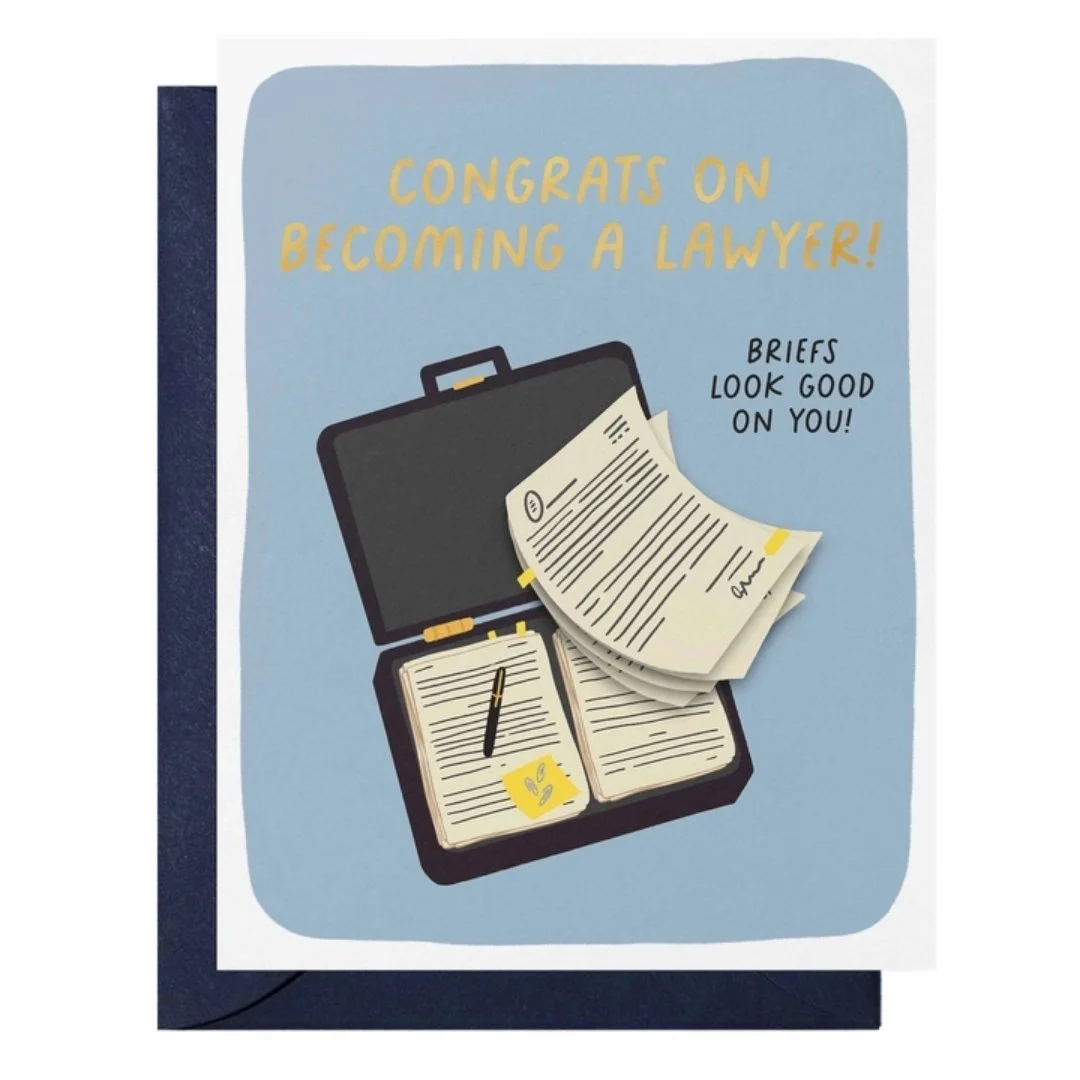 Congrats On Becoming A Lawyer Card