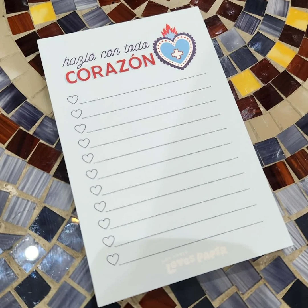 Con Todo Corazon Medical 4x6 Checklist Notepad
