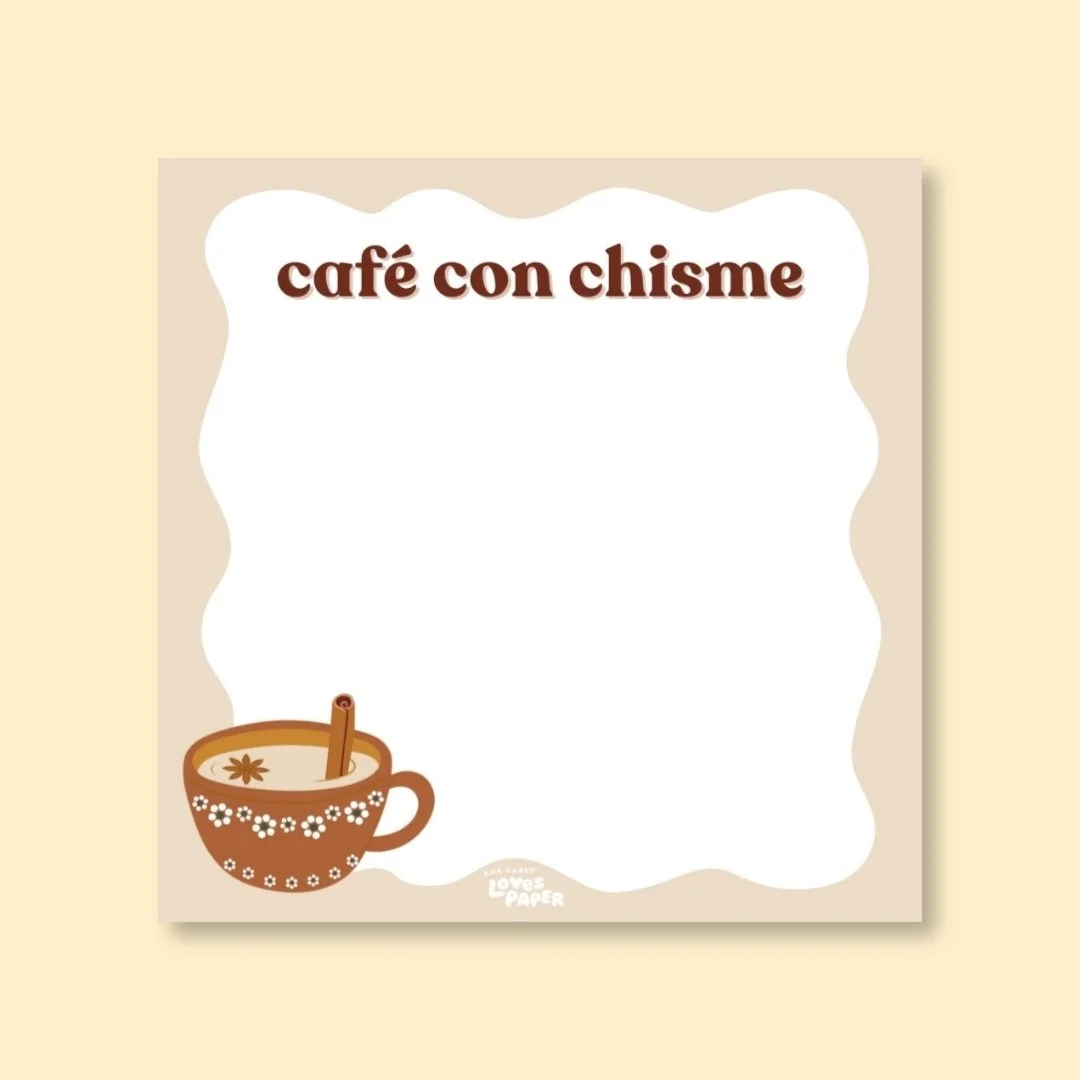 Cafe con Chisme 3x3 Post-It Notes