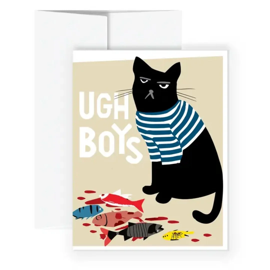 Ugh Boys Cat Card