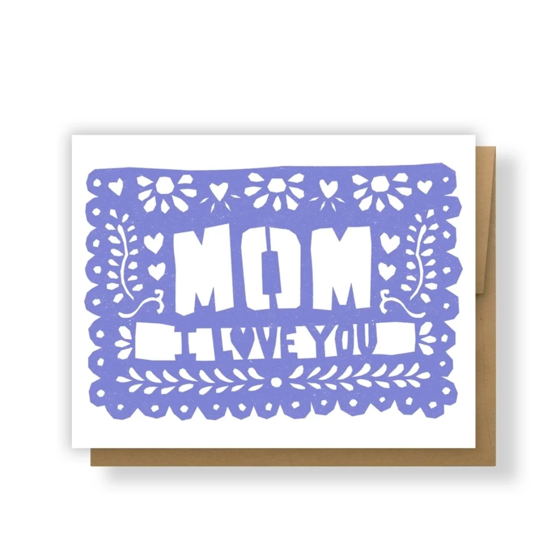 Mom I Love You Papel Picado Greeting Card.jpg