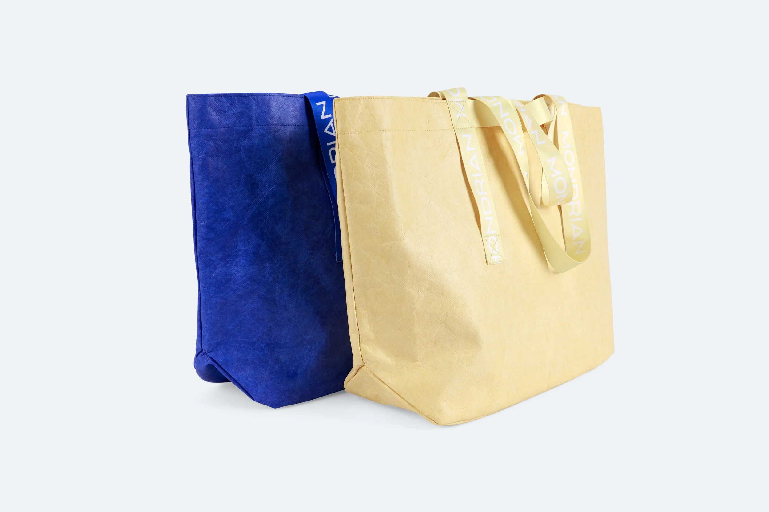 Mondrian pandrconsultants tote bag tyvek blue and sorbet